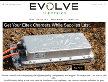 Tablet Screenshot of evolveelectrics.com